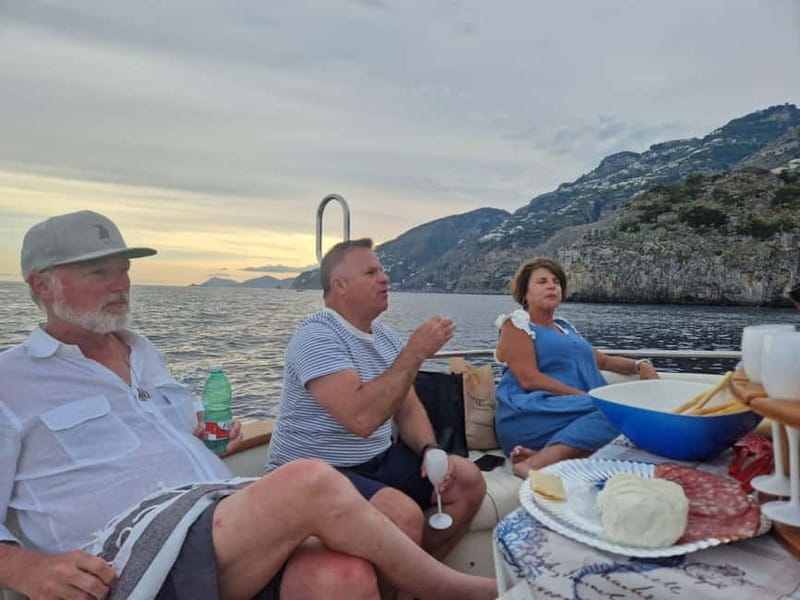 Sorrento: Sunset Coastal Boat Tour with Aperitif - Massa Lubrense at sunset
