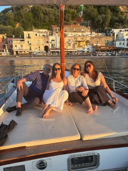 Sorrento Sunset Cruise with Aperitif on Board - Marina Grande and the first coastal views