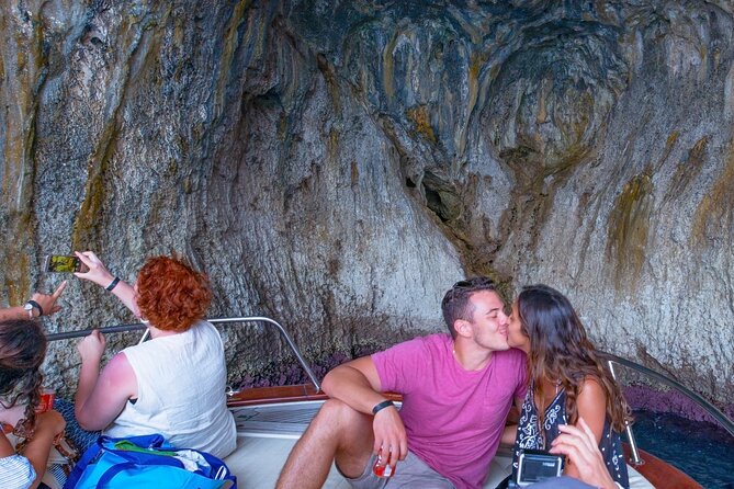 Sorrento to Capri Private Boat Experience on a Gozzo Apreamare 10 - White Grotto and the Natural Arch