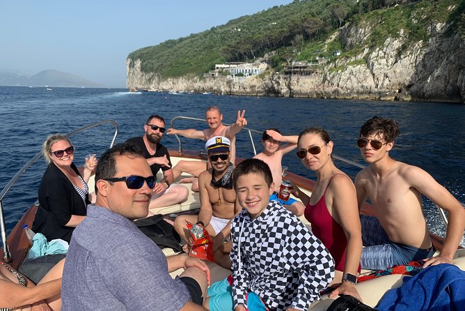 Sunset boat experience in Sorrento coast - Bagni della Regina Giovanna at the golden hour