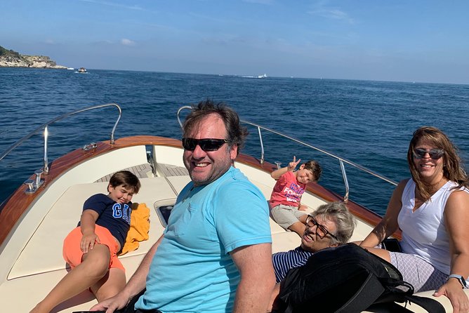 Sunset boat experience in Sorrento coast - Following the Sorrento coast toward Massa Lubrense