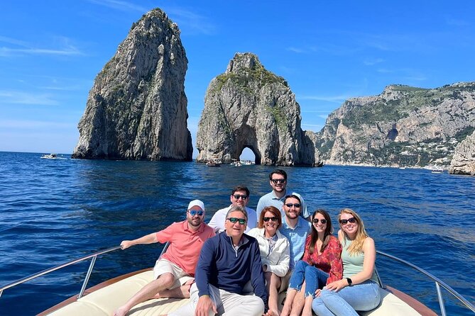 The 2 South gems: Capri and Positano Day Cruise - Capri’s Faraglioni and the first cave views
