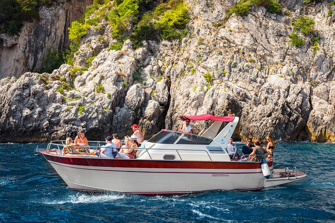 Very Small Group Capri Boat Excursion with Transfer from Sorrento - White Grotto and Green Grotto
