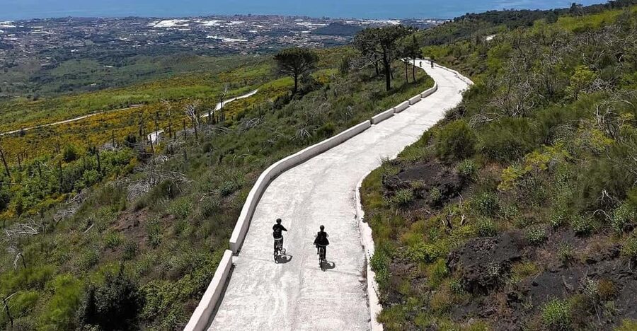 Vesuvio Bike Tour: Summit Ride and Entrance Ticket - At the Vesuvius crater for one hour