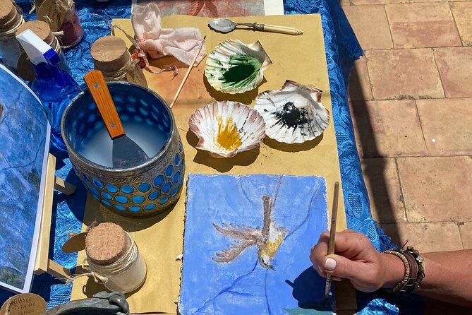 Workshop Fresco Painting & Aperitivo Seaview in Sorrento coast - A Pompeian fresco in a Sorrento home